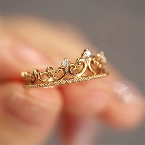 real gold crown ring